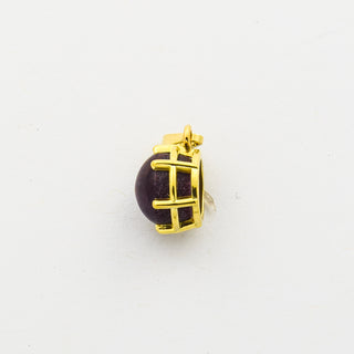 Anhänger aus 585 Gelbgold mit Rubin, nachhaltiger second hand Schmuck perfekt aufgearbeitet