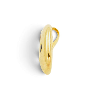 Rubinanhänger aus 750 Gelbgold mit Saphir und Brillant, nachhaltiger second-hand Schmuck perfekt aufgearbeitet