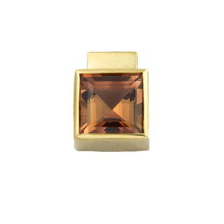 Anhänger aus 585 Gelbgold mit Topas, nachhaltiger second hand Schmuck perfekt aufgearbeitet