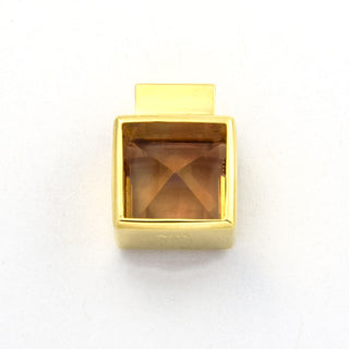 Anhänger aus 585 Gelbgold mit Topas, nachhaltiger second hand Schmuck perfekt aufgearbeitet