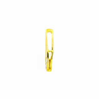 Diamantanhänger aus 585 Gelb- und Weißgold, nachhaltiger second hand Schmuck perfekt aufgearbeitet