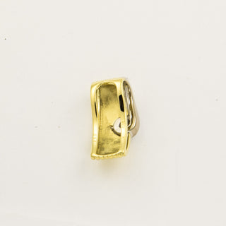 Anhänger aus 585 Gelb- und Weißgold mit Brillant, nachhaltiger second hand Schmuck perfekt aufgearbeitet