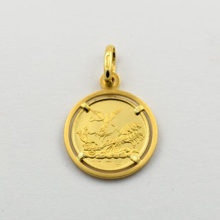 Anhänger aus 750 Gelbgold, nachhaltiger second hand Schmuck perfekt aufgearbeitet