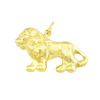 Anhänger Löwe aus 585 Gelbgold, nachhaltiger second hand Schmuck perfekt aufgearbeitet