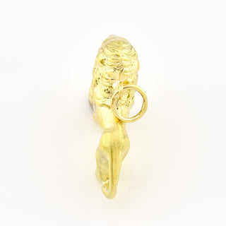 Anhänger Löwe aus 585 Gelbgold, nachhaltiger second hand Schmuck perfekt aufgearbeitet