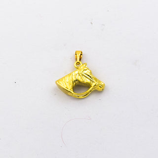 Anhänger Pferd aus 585 Gelbgold, nachhaltiger second hand Schmuck perfekt aufgearbeitet