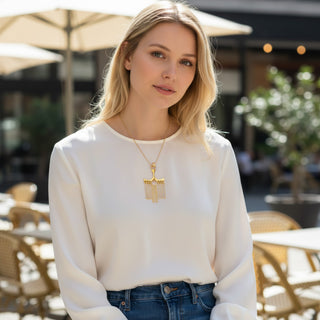 Anhänger aus 585 Roségold, nachhaltiger second-hand Schmuck perfekt aufgearbeitet