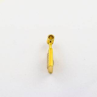 Brillantanhänger Schloß aus 750 Gelb- und Weißgold, nachhaltiger second hand Schmuck perfekt aufgearbeitet