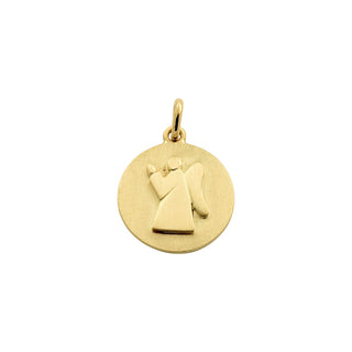 Anhänger Schutzengel aus 585 Gelbgold, nachhaltiger second-hand Schmuck perfekt aufgearbeitet
