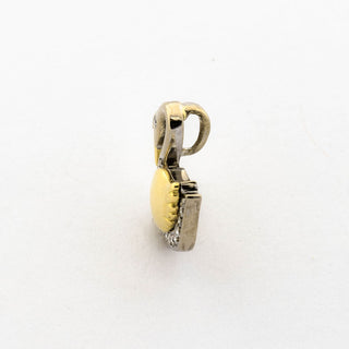 Brillantanhänger Schwan aus 750 Gelb- und Weißgold, nachhaltiger second hand Schmuck perfekt aufgearbeitet