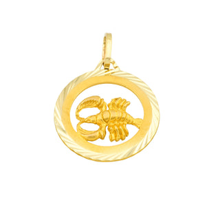 Anhänger Skorpion aus 585 Gelbgold, nachhaltiger second hand Schmuck perfekt aufgearbeitet