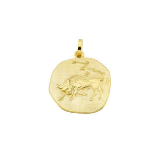 Anhänger Stier aus 585 Gelbgold, nachhaltiger second-hand Schmuck perfekt aufgearbeitet