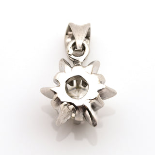 Brillantanhänger aus 585 Weißgold, nachhaltiger second hand Schmuck perfekt aufgearbeitet