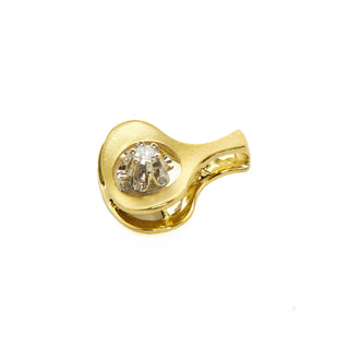 Brillantanhänger aus 585 Gelb- und Weißgold, nachhaltiger second hand Schmuck perfekt aufgearbeitet