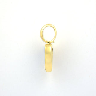 Anhänger aus 585 Gelb- und Weißgold mit Opal und Brillant, nachhaltiger second hand Schmuck perfekt aufgearbeitet