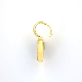 Anhänger aus 585 Gelb- und Weißgold mit Opal und Brillant, nachhaltiger second hand Schmuck perfekt aufgearbeitet