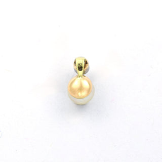 Perlenanhänger aus 585 Gelb- und Weißgold mit Brillant, nachhaltiger second hand Schmuck perfekt aufgearbeitet