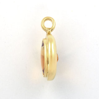 Anhänger aus 750 Gelbgold mit Citrin, nachhaltiger second hand Schmuck perfekt aufgearbeitet