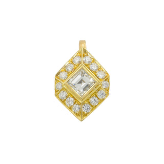 Diamantanhänger aus 750 Gelbgold mit Brillant, nachhaltiger second hand Schmuck perfekt aufgearbeitet