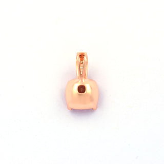 Anhänger aus 585 Roségold mit Morganit und Brillant, nachhaltiger second hand Schmuck perfekt aufgearbeitet