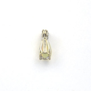 Anhänger aus 750 Weißgold mit Opal und Brillant, nachhaltiger second hand Schmuck perfekt aufgearbeitet