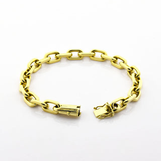 Ankerarmband aus 585 Gelbgold, nachhaltiger second hand Schmuck perfekt aufgearbeitet