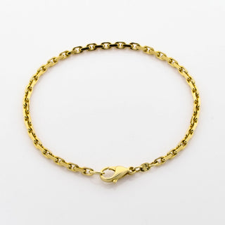 Ankerarmband aus 585 Gelbgold, nachhaltiger second hand Schmuck perfekt aufgearbeitet