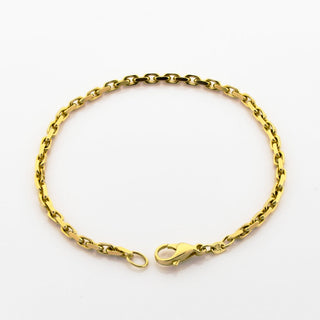 Ankerarmband aus 585 Gelbgold, nachhaltiger second hand Schmuck perfekt aufgearbeitet
