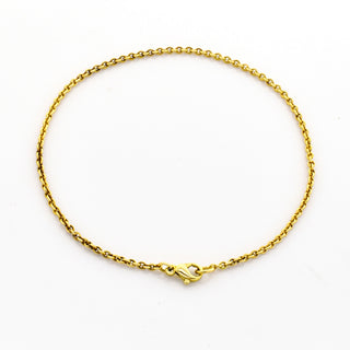 Ankerarmband aus 750 Gelbgold, nachhaltiger second hand Schmuck perfekt aufgearbeitet