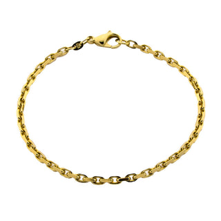 Ankerarmband aus 585 Gelbgold, nachhaltiger second hand Schmuck perfekt aufgearbeitet