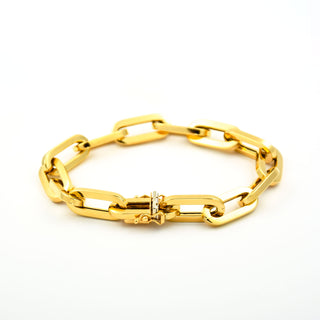 Ankerarmband aus 585 Gelbgold, nachhaltiger second hand Schmuck perfekt aufgearbeitet