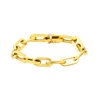 Ankerarmband aus 585 Gelbgold, nachhaltiger second hand Schmuck perfekt aufgearbeitet