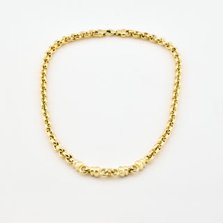 Ankerkette aus 585 Gelbgold, nachhaltiger second hand Schmuck perfekt aufgearbeitet
