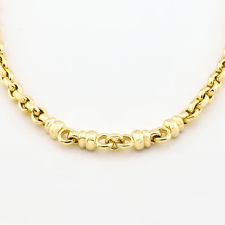 Ankerkette aus 585 Gelbgold, nachhaltiger second hand Schmuck perfekt aufgearbeitet