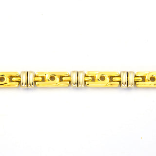 Armband aus 750 Gelb- und Weißgold, nachhaltiger second hand Schmuck perfekt aufgearbeitet