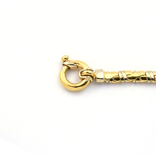 Armband aus 585 Gelb- und Weißgold, nachhaltiger second hand Schmuck perfekt aufgearbeitet