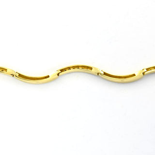 Brillantarmband aus 585 Gelb- und Weißgold, nachhaltiger second hand Schmuck perfekt aufgearbeitet