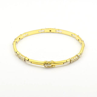 Brillantarmband aus 585 Gelb- und Weißgold, nachhaltiger second hand Schmuck perfekt aufgearbeitet