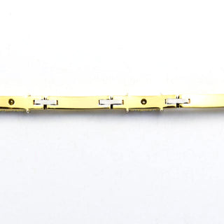 Brillantarmband aus 585 Gelb- und Weißgold, nachhaltiger second hand Schmuck perfekt aufgearbeitet
