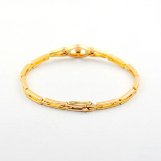 Brillantarmband aus 585 Gelb- und Weißgold, nachhaltiger second hand Schmuck perfekt aufgearbeitet