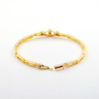 Brillantarmband aus 585 Gelb- und Weißgold, nachhaltiger second hand Schmuck perfekt aufgearbeitet