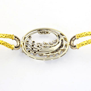 Diamantarmband aus 750 Gelb- und Weißgold, nachhaltiger second hand Schmuck perfekt aufgearbeitet