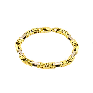 Armband aus 585 Gelb- und Weißgold, nachhaltiger second hand Schmuck perfekt aufgearbeitet