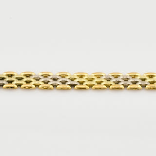 Armband aus 585 Gelb- und Weißgold, nachhaltiger second hand Schmuck perfekt aufgearbeitet