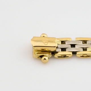 Armband aus 585 Gelb- und Weißgold, nachhaltiger second hand Schmuck perfekt aufgearbeitet