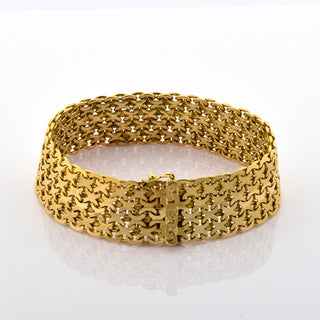 Armband aus 750 Gelbgold, nachhaltiger second hand Schmuck perfekt aufgearbeitet