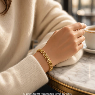 Armband aus 750 Gelbgold, nachhaltiger second-hand Schmuck perfekt aufgearbeitet