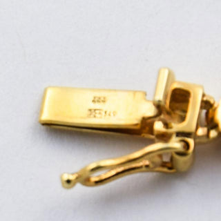 Granatarmband aus 333 Gelbgold, nachhaltiger second hand Schmuck perfekt aufgearbeitet