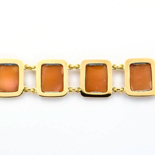 Armband aus 750 Gelbgold mit Kamee/Gemme, nachhaltiger second hand Schmuck perfekt aufgearbeitet