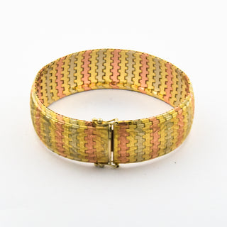 Armband aus 585 Gelb-, Rosé- und Weißgold, 19cm, nachhaltiger second hand Schmuck perfekt aufgearbeitet